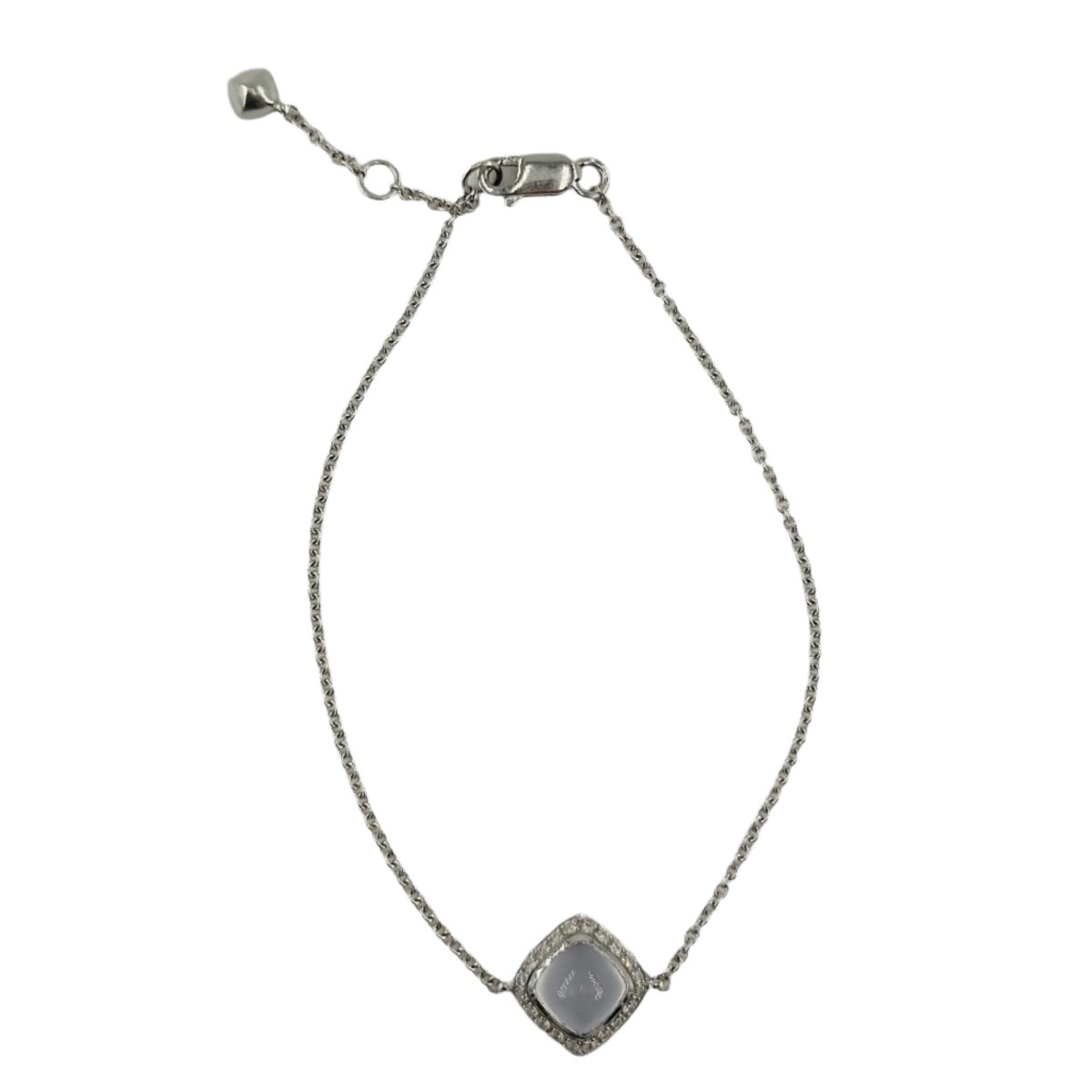 Bracelet FRED "Pain de sucre" en or blanc et calcédoine - Castafiore