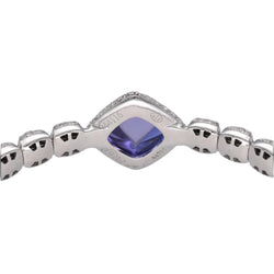 Bracelet FRED "Pain de sucre" en or gris, tanzanite et diamants. - Castafiore