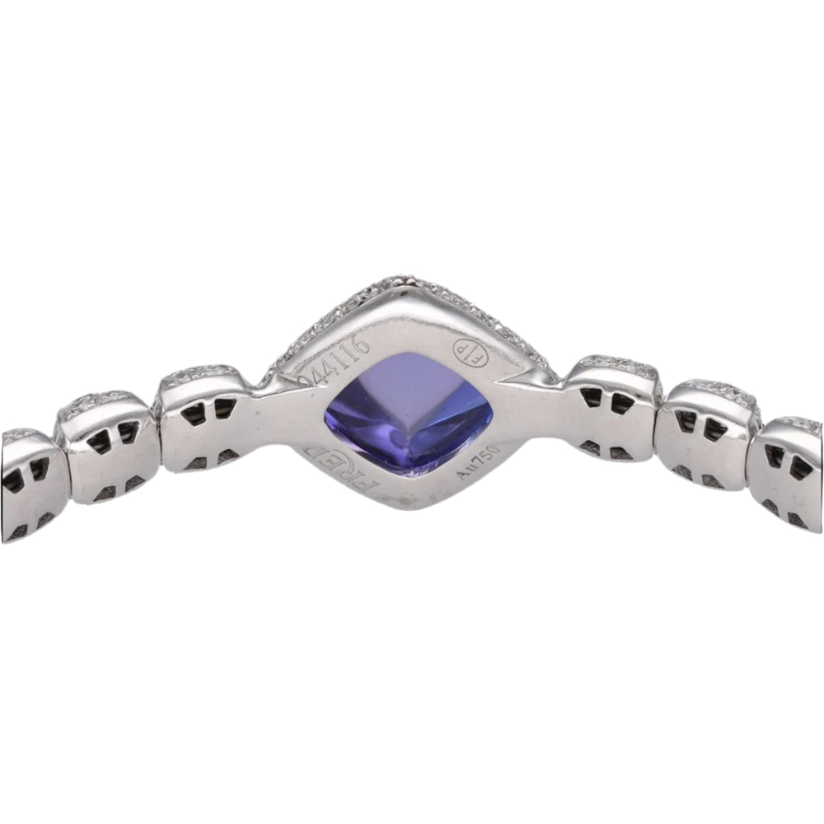 Bracelet FRED "Pain de sucre" en or gris, tanzanite et diamants. - Castafiore