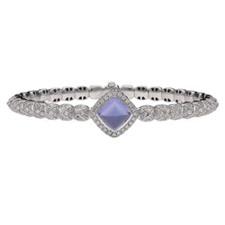 Bracelet FRED "Pain de sucre" en or gris, tanzanite et diamants. - Castafiore