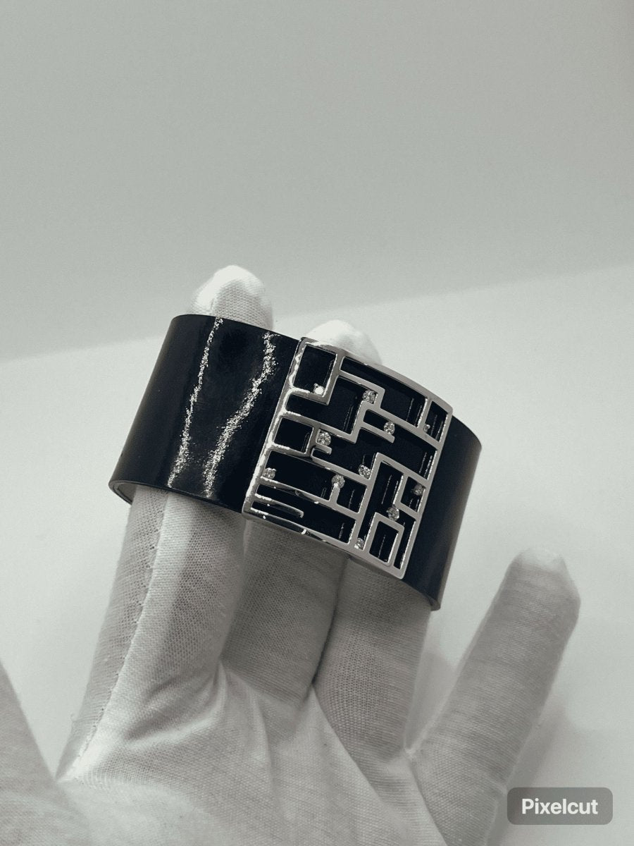 Bracelet Garel or blanc et diamants - Castafiore