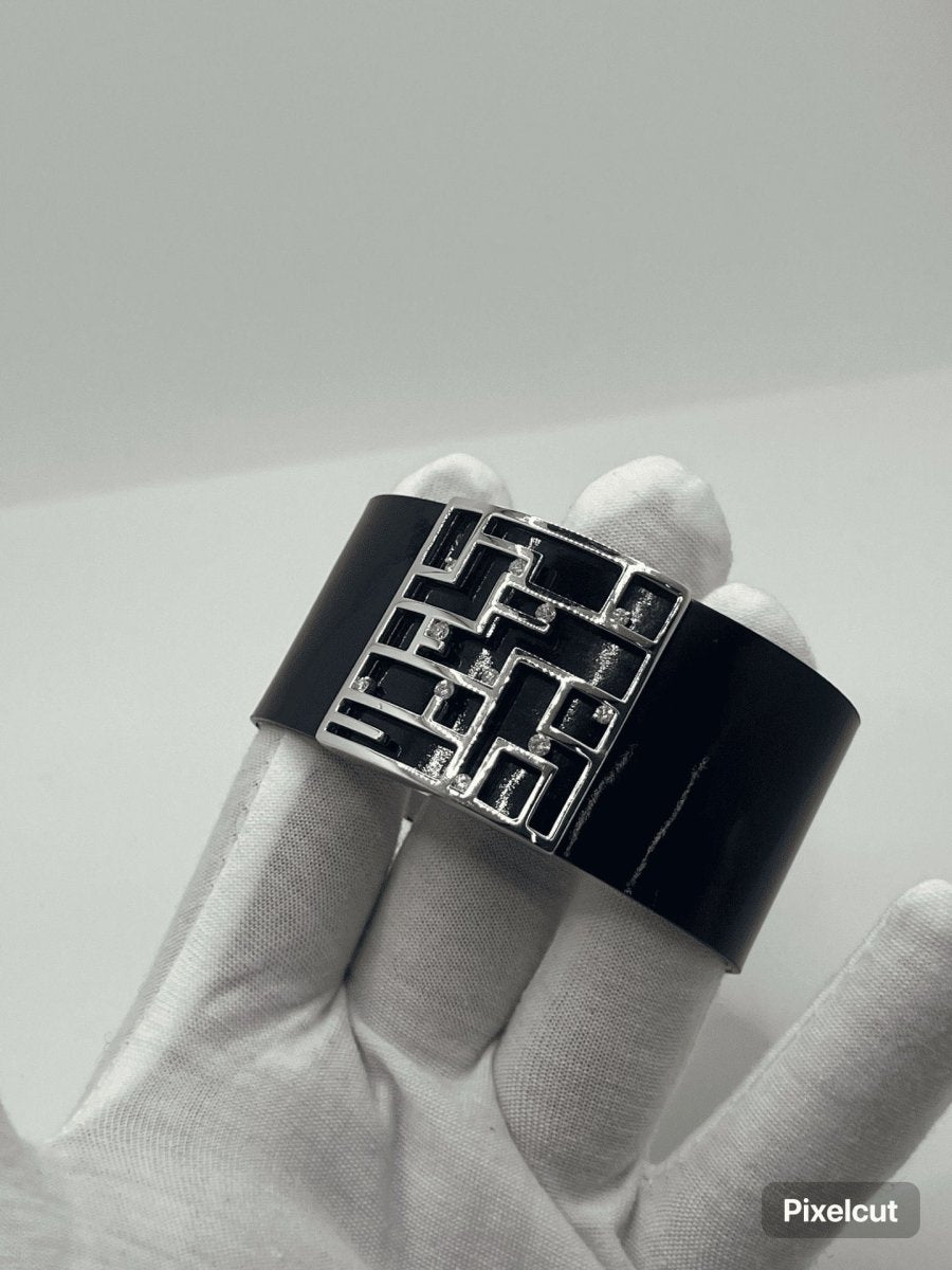 Bracelet Garel or blanc et diamants - Castafiore