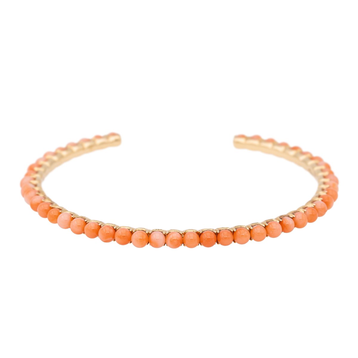 Bracelet GINETTE NY, "Maria", en Or rose et Corail - Castafiore