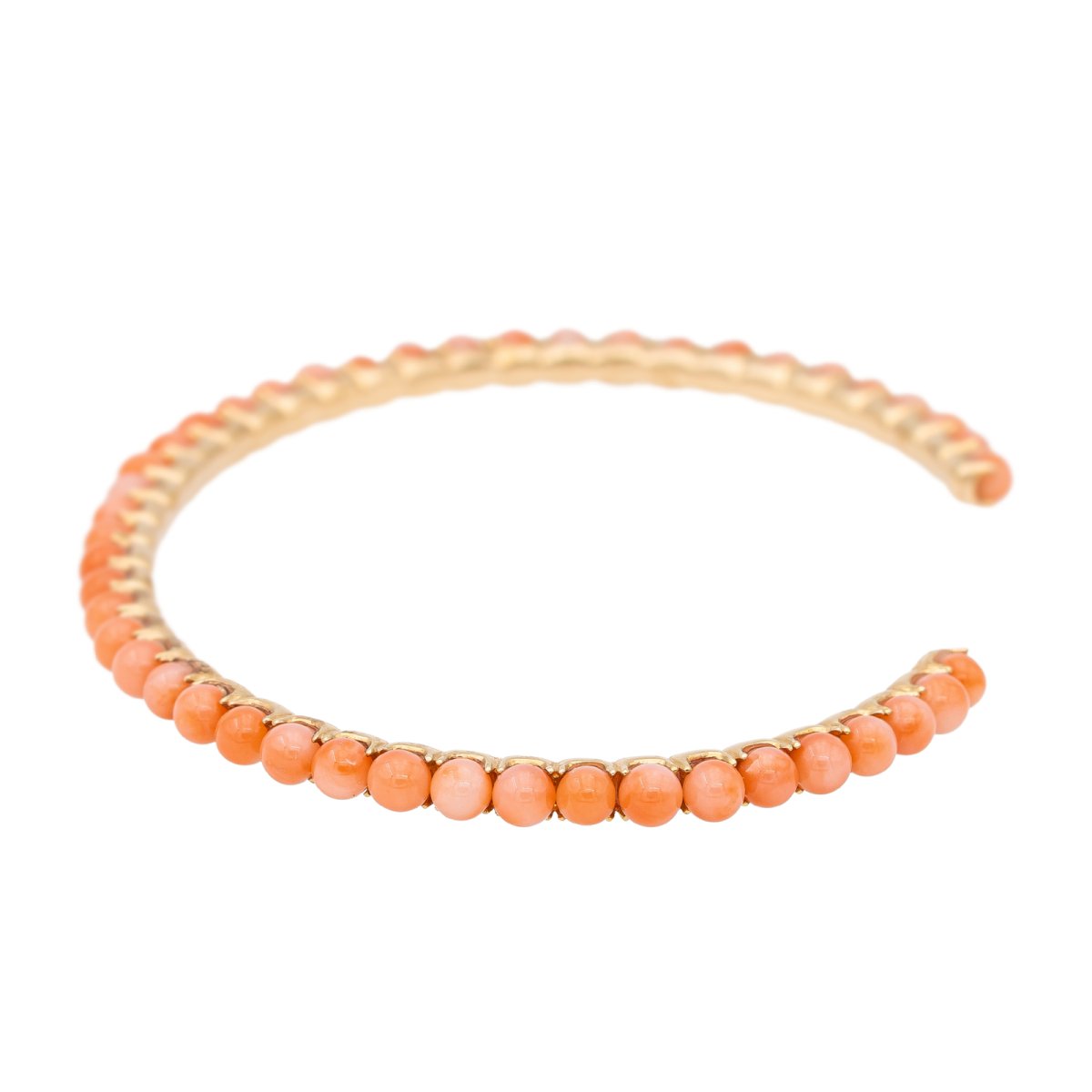 Bracelet GINETTE NY, "Maria", en Or rose et Corail - Castafiore