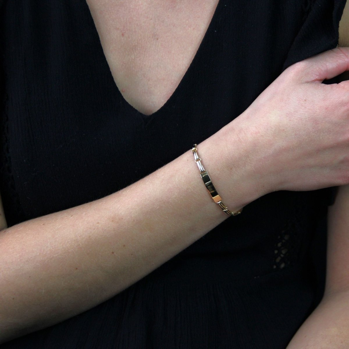 Bracelet gourmette 2 ors - Castafiore