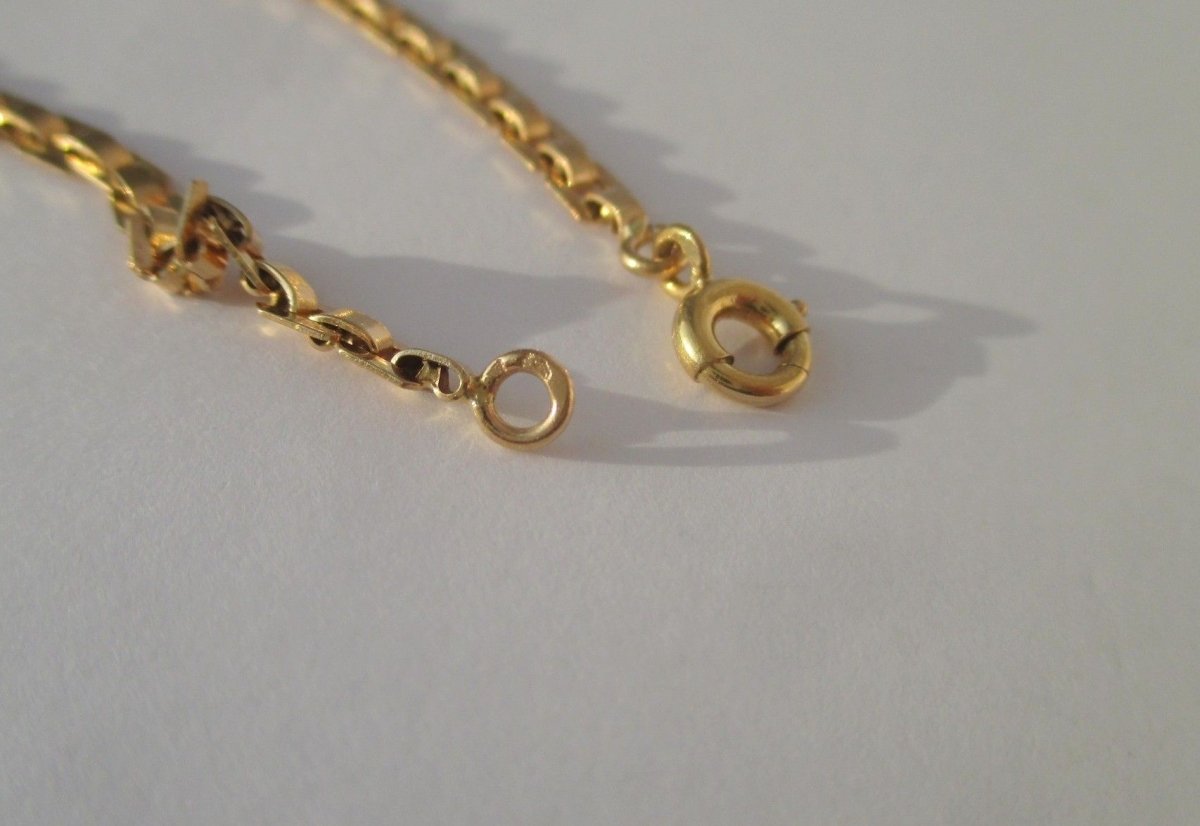 Bracelet gourmette d'identité en or rose - Castafiore