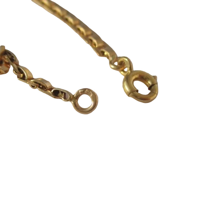 Bracelet gourmette d'identité en or rose - Castafiore