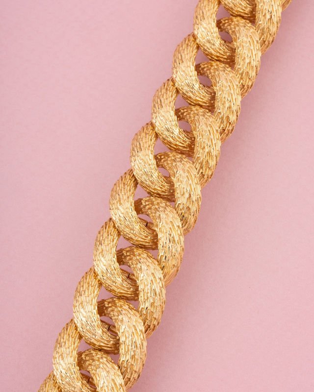 Bracelet gourmette en or jaune 18K - Castafiore