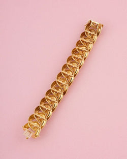 Bracelet gourmette en or jaune 18K - Castafiore