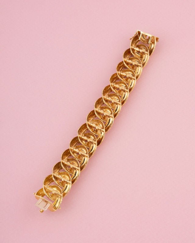 Bracelet gourmette en or jaune 18K - Castafiore