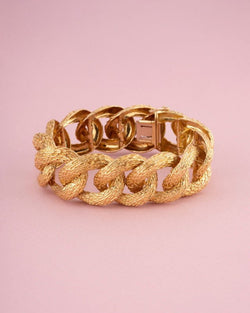 Bracelet gourmette en or jaune 18K - Castafiore