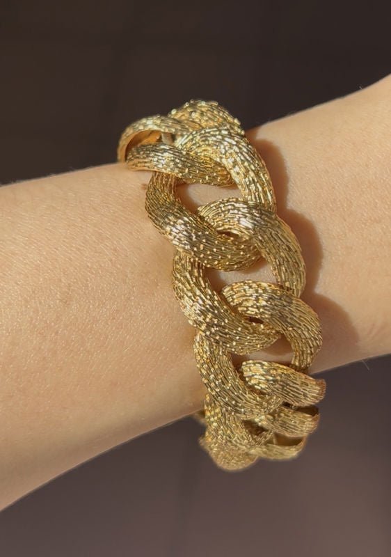 Bracelet gourmette en or jaune 18K - Castafiore