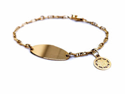 Bracelet gourmette en or jaune - Castafiore