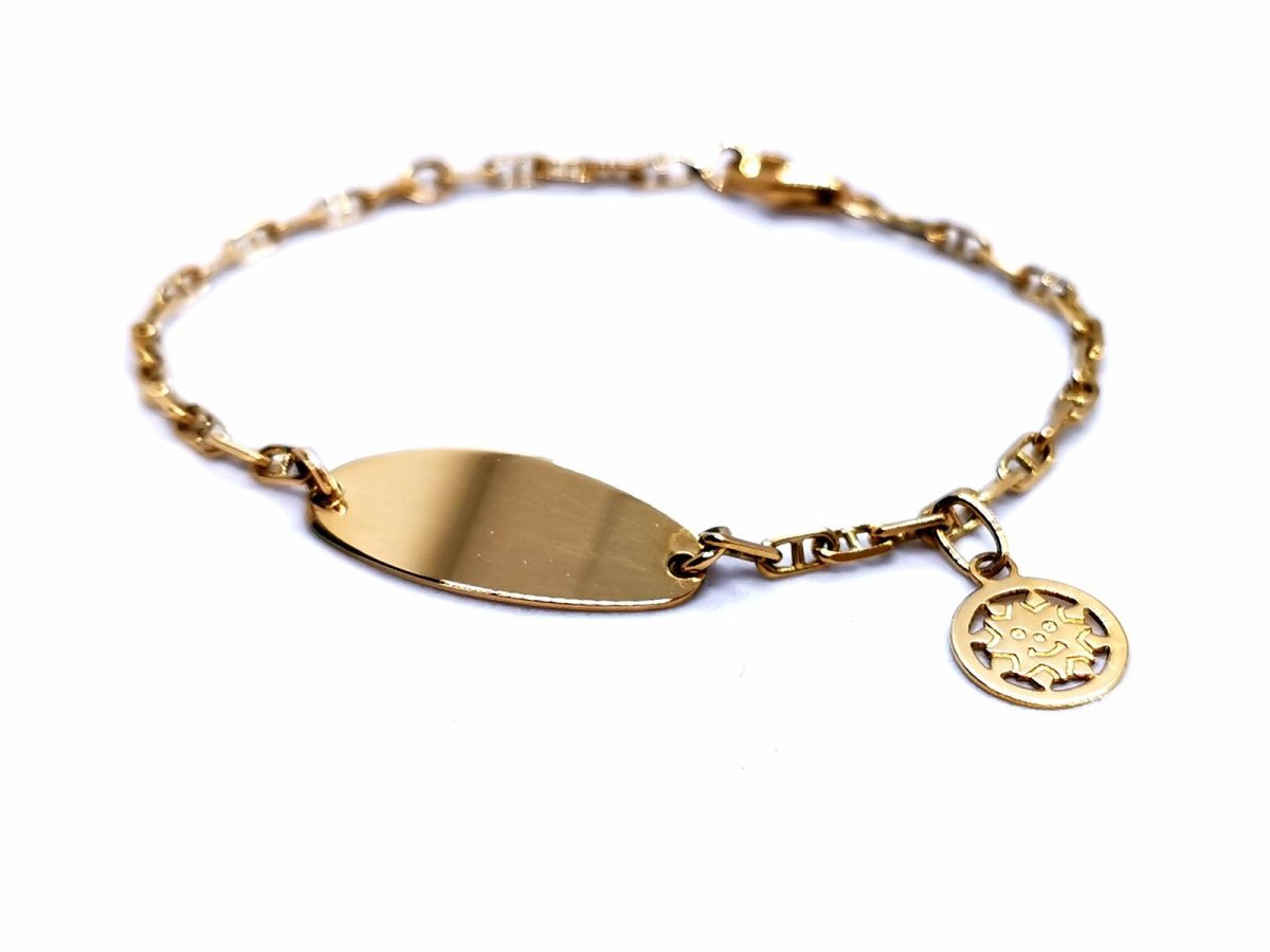 Bracelet gourmette en or jaune - Castafiore