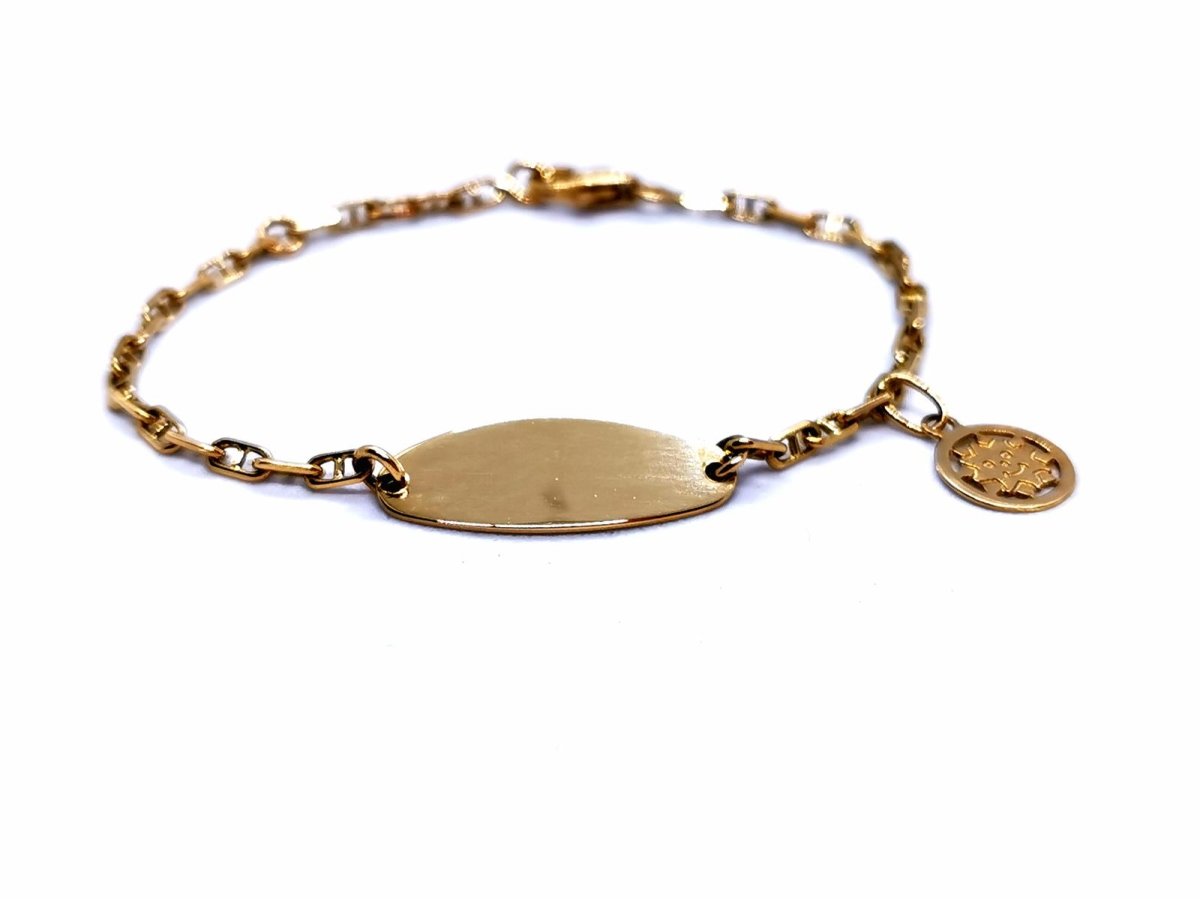 Bracelet gourmette en or jaune - Castafiore