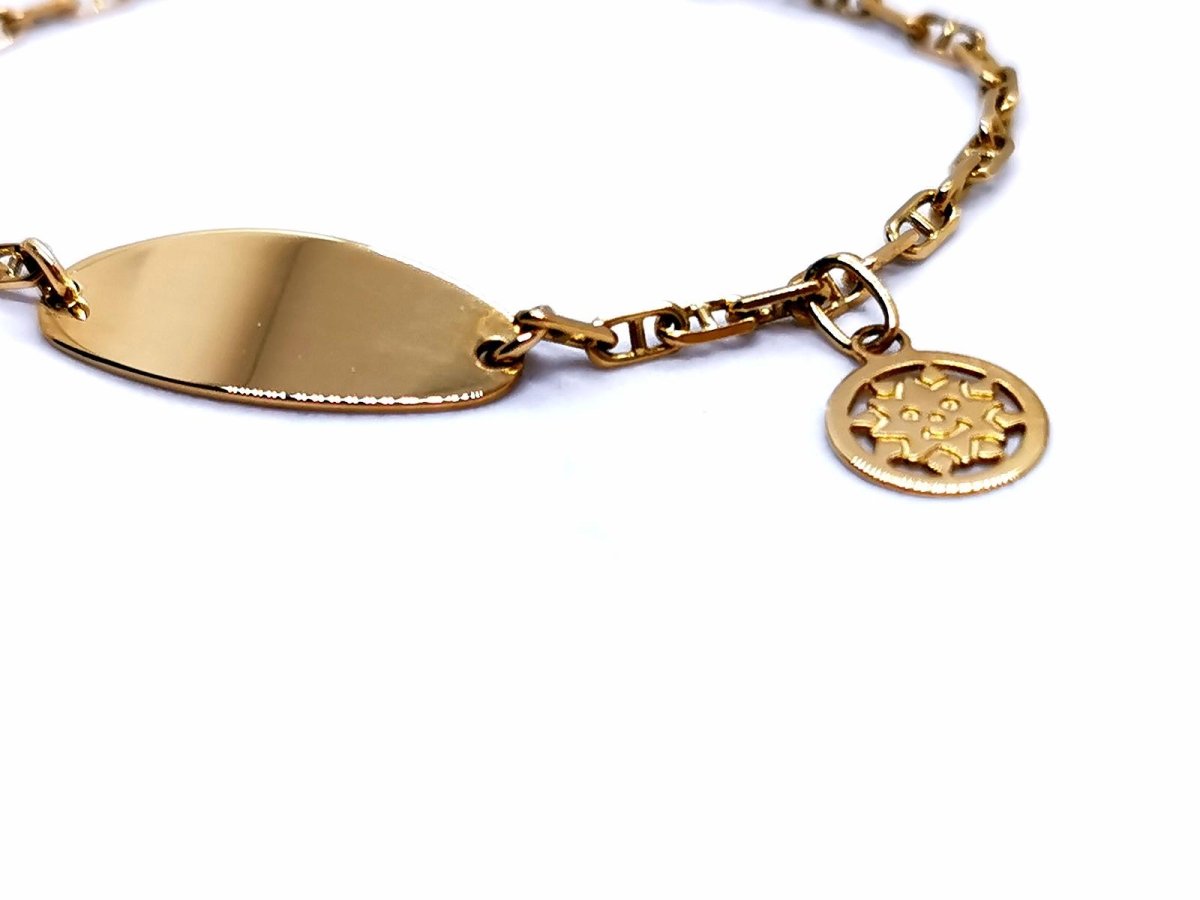Bracelet gourmette en or jaune - Castafiore