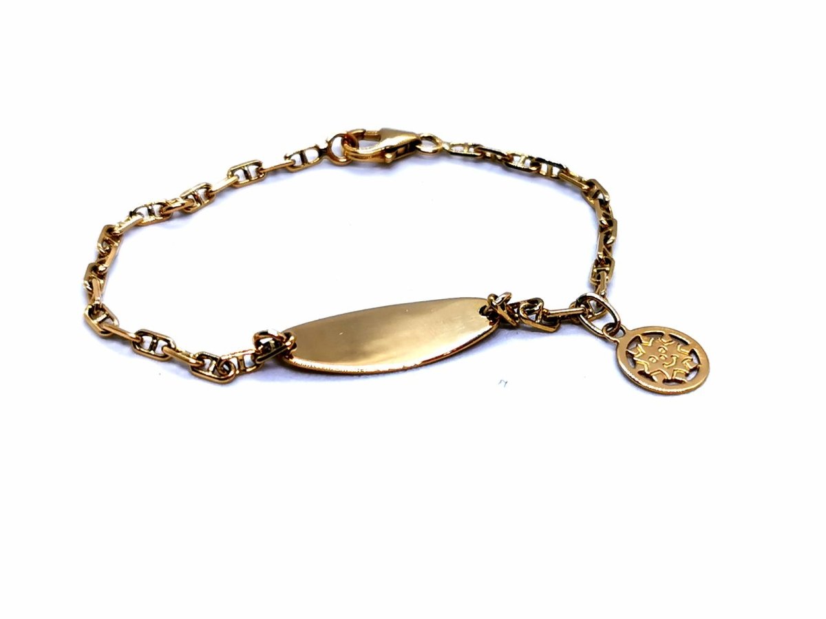Bracelet gourmette en or jaune - Castafiore