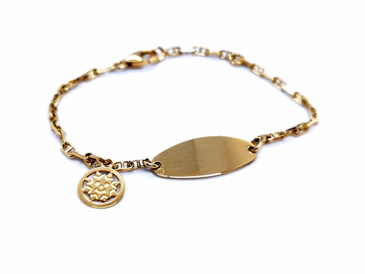 Bracelet gourmette en or jaune - Castafiore