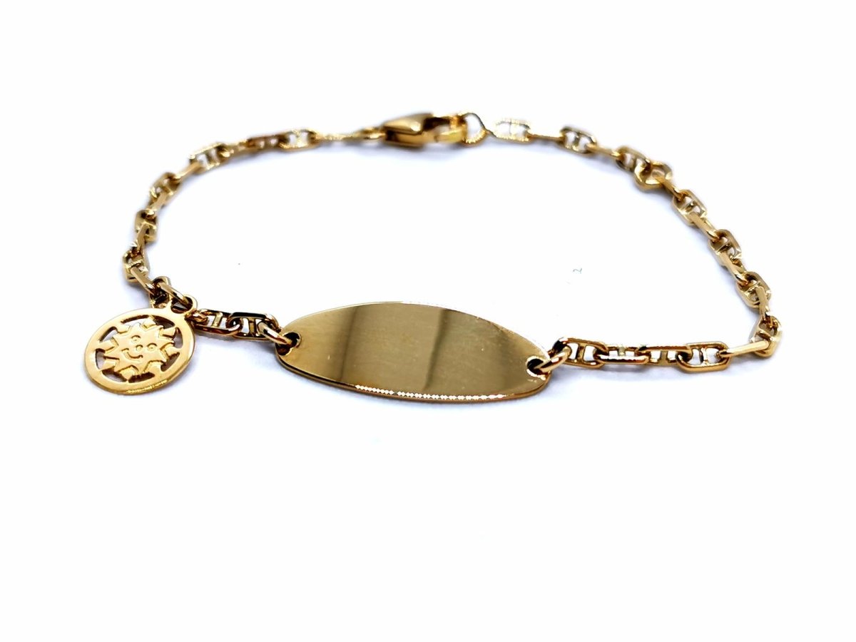 Bracelet gourmette en or jaune - Castafiore