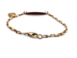 Bracelet gourmette en or jaune - Castafiore