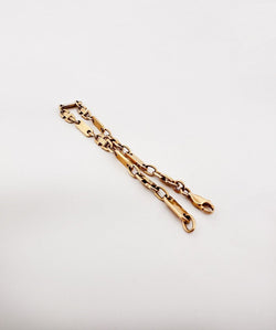 Bracelet Gourmette maille fantaisie en or jaune - Castafiore