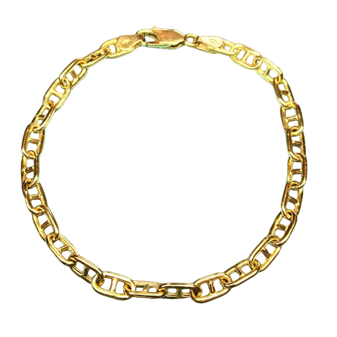 Bracelet Gourmette maille marine en or jaune - Castafiore