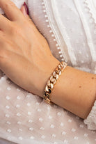 Bracelet Gourmette Or rose - Castafiore