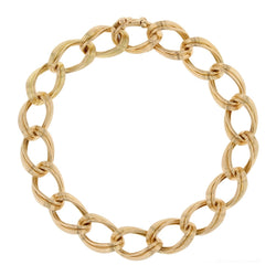 Bracelet GOURMETTE Vintage en or jaune - Castafiore