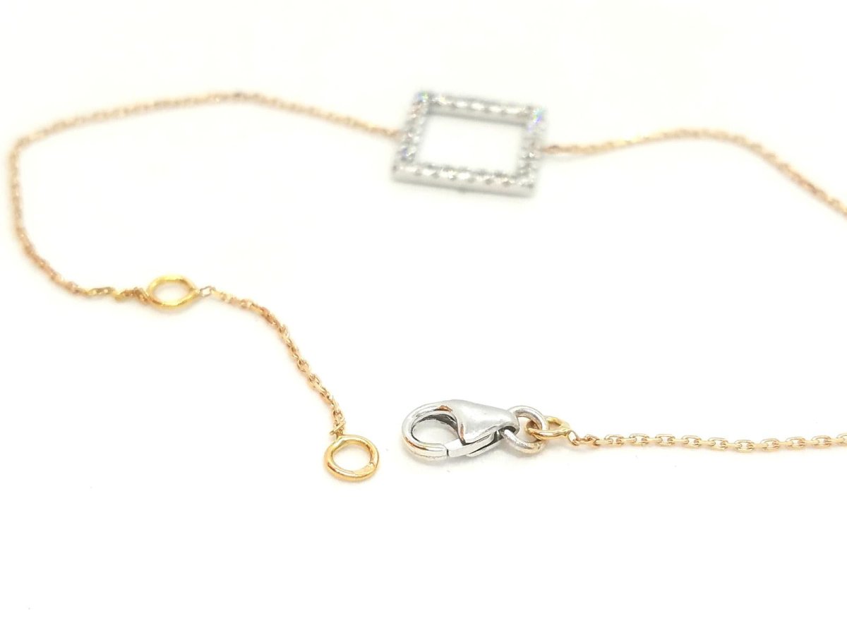 Bracelet Graphique Or blanc Diamant - Castafiore