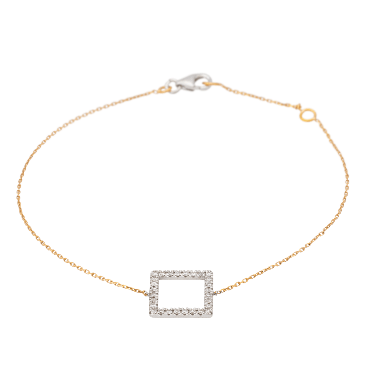 Bracelet Graphique Or blanc Diamant - Castafiore