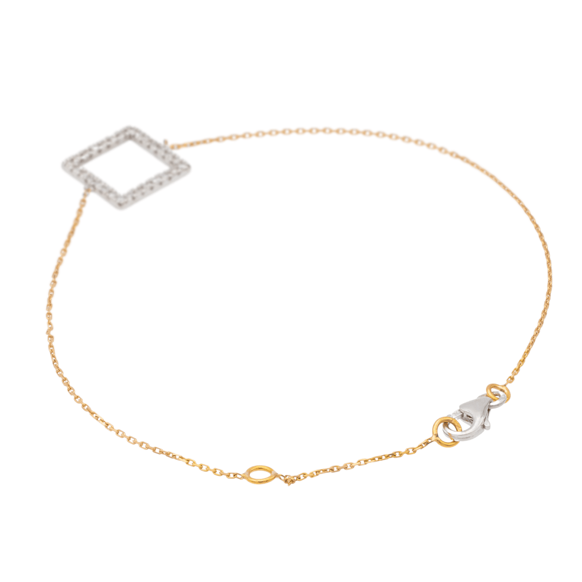 Bracelet Graphique Or blanc Diamant - Castafiore