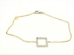 Bracelet Graphique Or blanc Diamant - Castafiore