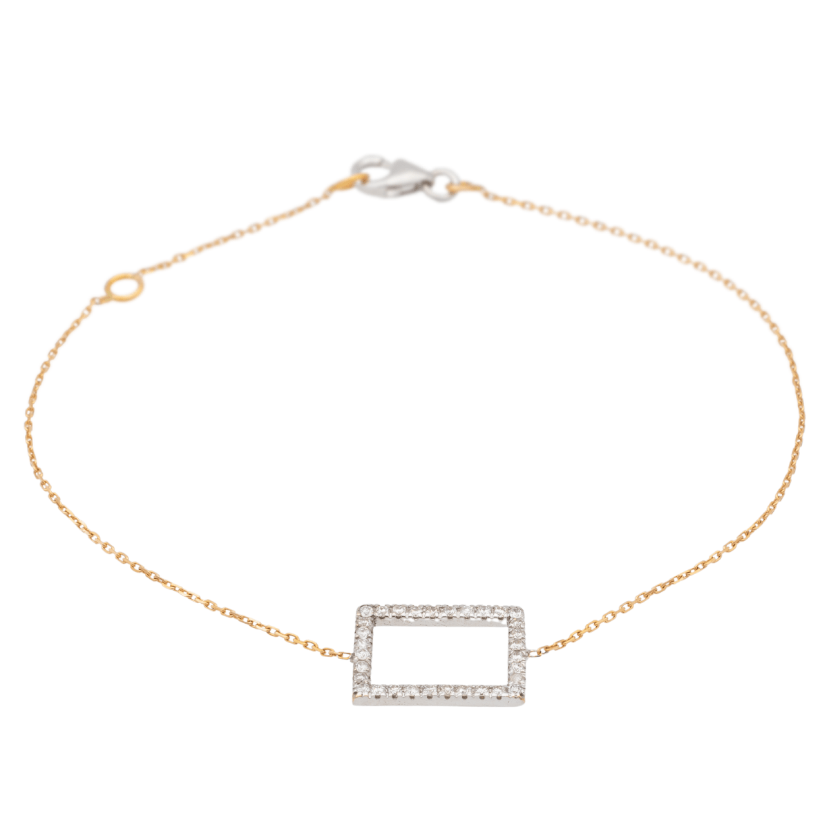 Bracelet Graphique Or rose Diamant - Castafiore