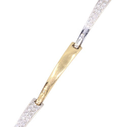 Bracelet GUY LAROCHE en or jaune, or blanc et diamants - Castafiore