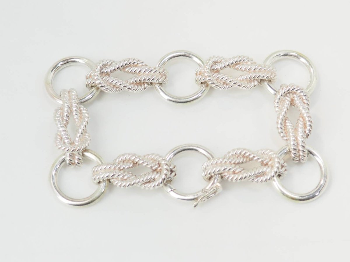 Bracelet Hermès "Audierne" en argent - Castafiore