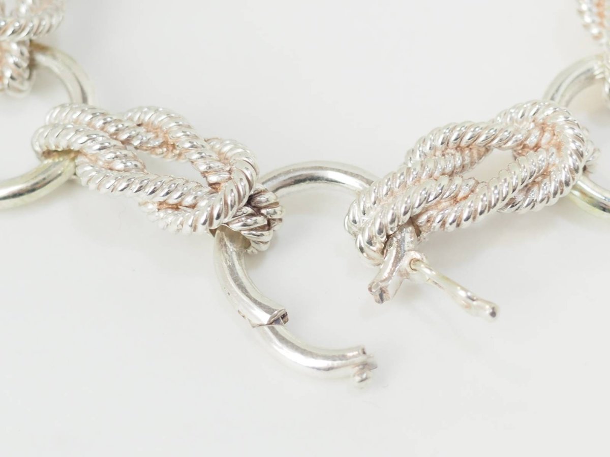 Bracelet Hermès "Audierne" en argent - Castafiore