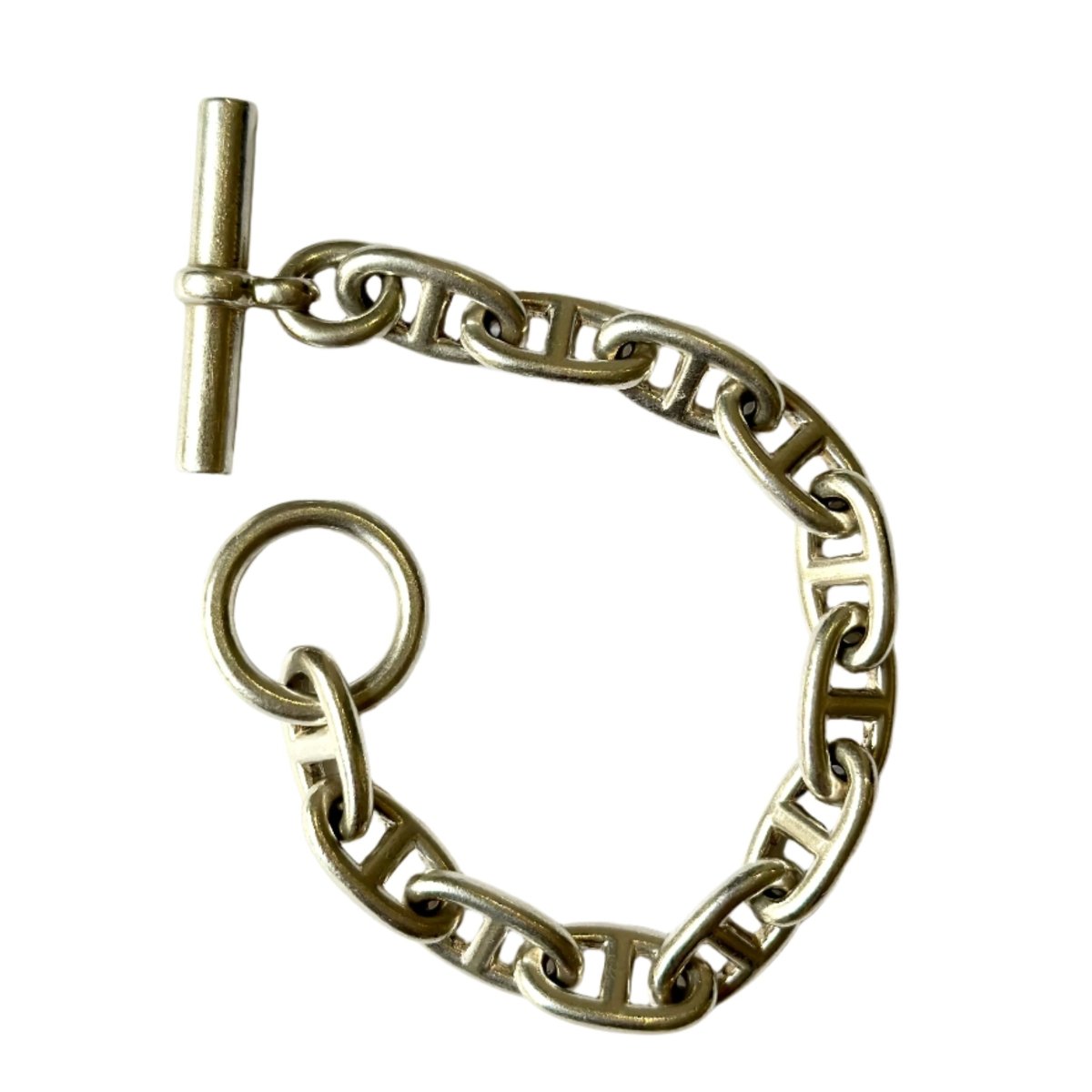 Bracelet HERMÈS "Chaîne d'ancre" en argent - Castafiore