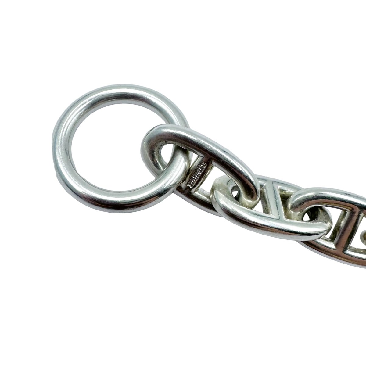 Bracelet HERMÈS "Chaîne d'ancre" en argent - Castafiore