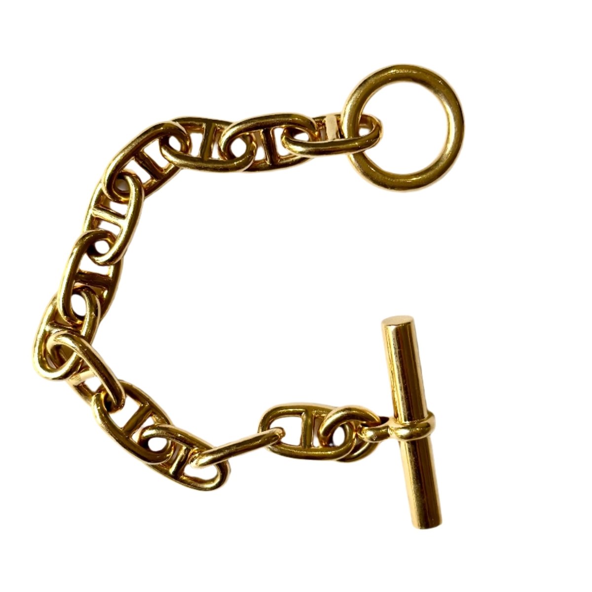 Bracelet HERMÈS "Chaîne d'ancre" en or jaune - Castafiore