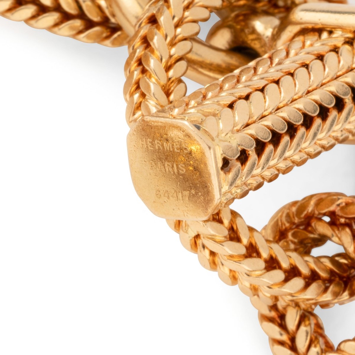 Bracelet HERMÈS "Chaîne d’ancre Vendôme" GM en or jaune - Castafiore