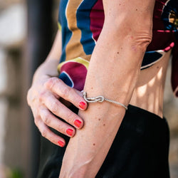 Bracelet HERMES en argent - Castafiore