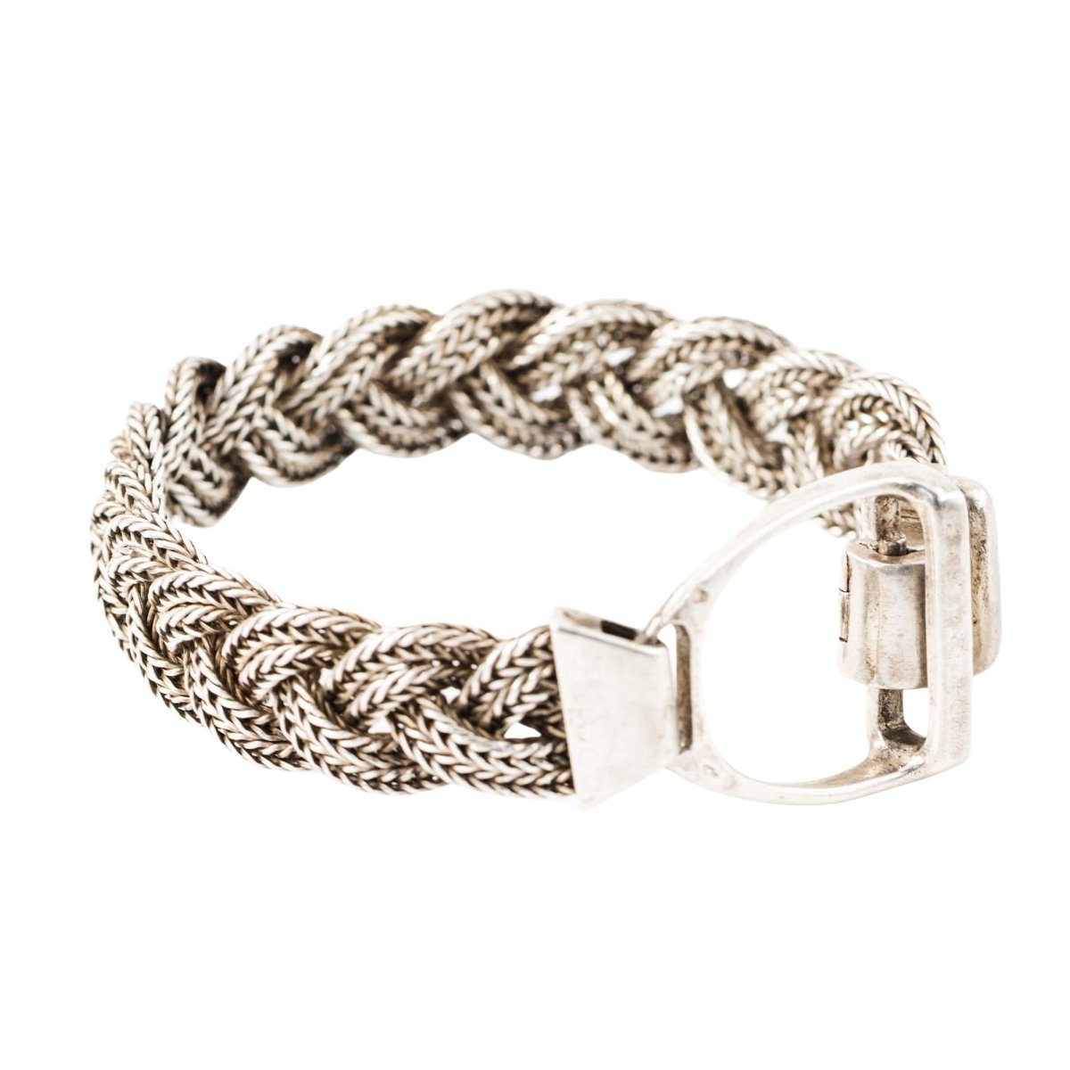 Bracelet HERMÈS Étrier en argent