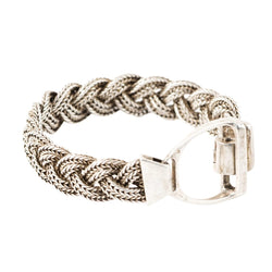 Bracelet HERMÈS Étrier en argent