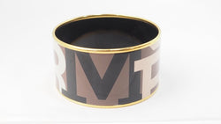 Bracelet Hermès manchette en émail multicolore - Castafiore