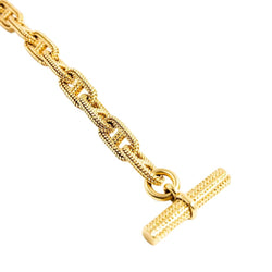 Bracelet HERMÈS par GEORGES LENFANT "Chaîne d'ancre Vendôme" en or jaune - Castafiore