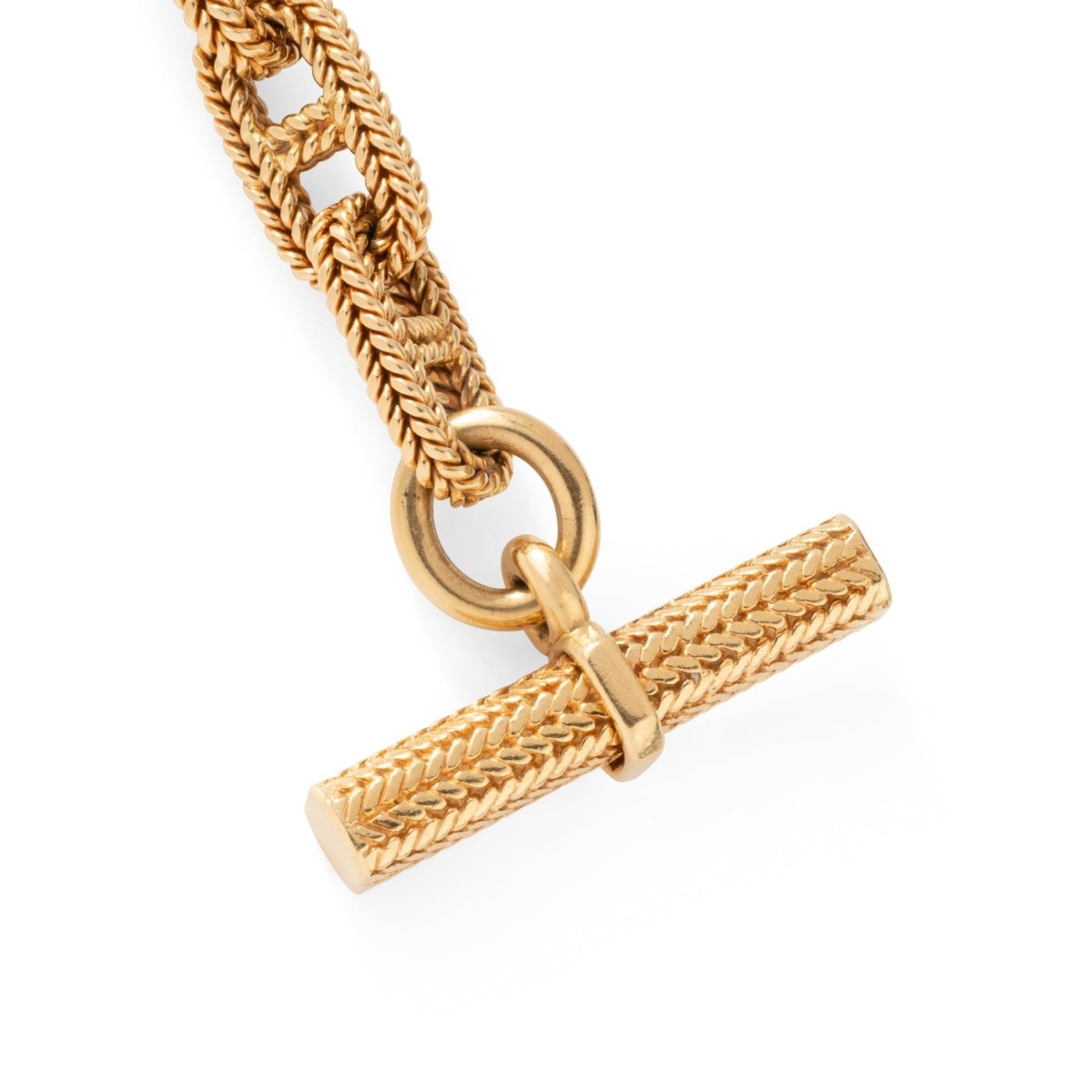 Bracelet HERMÈS par GEORGES LENFANT "Chaîne d’ancre Vendôme" GM en or jaune - Castafiore