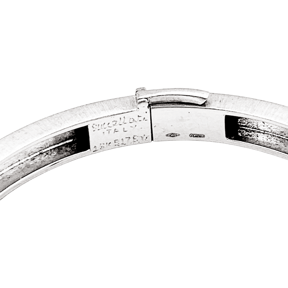 Bracelet Jonc BUCCELLATI "Macri Classica" en or blanc - Castafiore