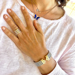 Bracelet Jonc BULGARI "Parentesi" en or jaune et acier - Castafiore