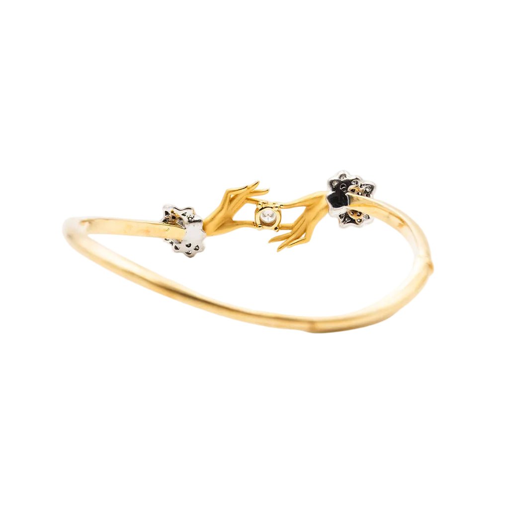 Bracelet Jonc CARRERA Y CARRERA "Bonadea" en or jaune et diamants - Castafiore