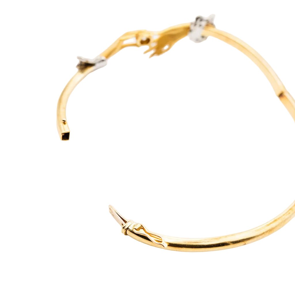 Bracelet Jonc CARRERA Y CARRERA "Bonadea" en or jaune et diamants - Castafiore